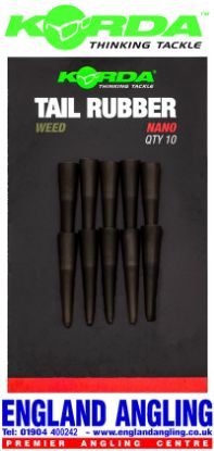 Picture of KORDA Dark Matter Nano Tail Rubbers (10 per pack)