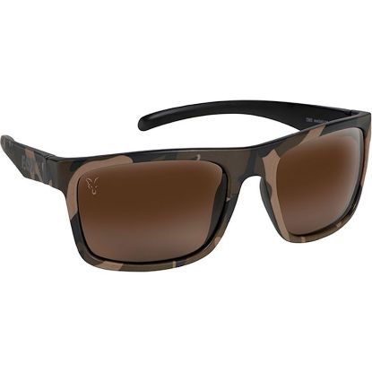 Picture of FOX Avius Black Camo Black Polaroid Sunglasses with Brown lense
