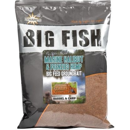 Picture of DYNAMITE BAITS Big Fish Marine Halibut & Frenzied Hemp Groundbait 1.8KG